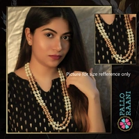 Vintage Pearl Necklace - grey, white